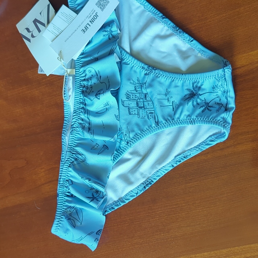 Zara Girls Ruffled Bikini Bottom NWT - Picture 3 of 6